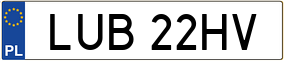 Trailer License Plate